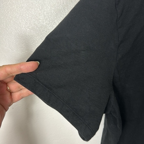 Champion Men's Fitted L Short Sleeve Crew Tee Shirt Black‎ 100% Cotton - Picture 4 of 11